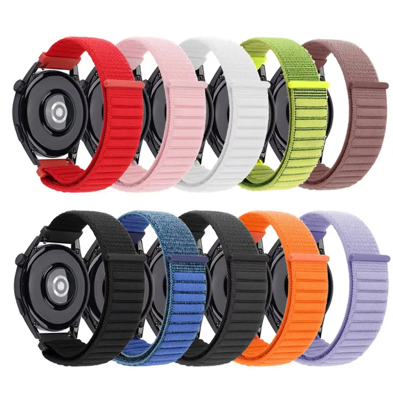 Bracelet à boucle en Nylon, 20 22mm, pour montre Redmi 3 5 Active/Lite Sport, pour Samsung Galaxy Watch 7 6 4 40 44mm 5 Pro 45mm