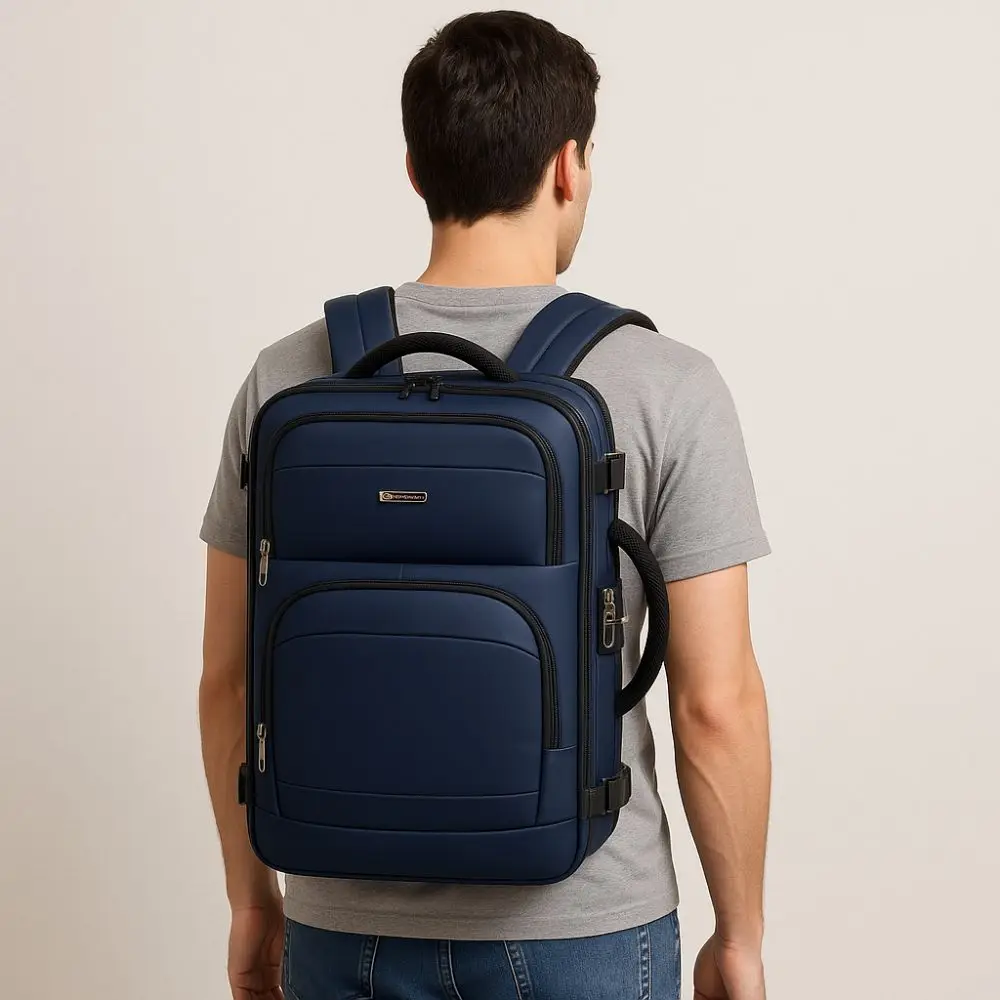 

Новый большой вместительный дорожный рюкзак с защитой от кражи, водонепроницаемый мужской рюкзак, многофункциональный кодовый замок, повседневная сумка на молнии, дорожная сумка