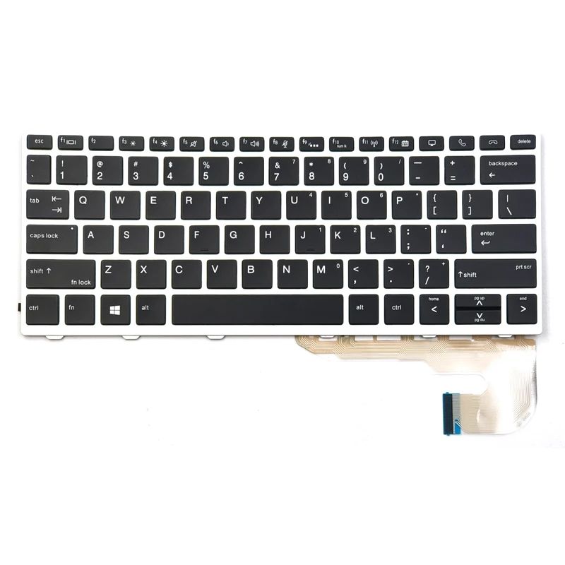 New For HP EliteBook 730 G5 735 G5 735 G6 830 G5 830 G6 836 G5 Series Laptop Keyboard US Backlit With Frame