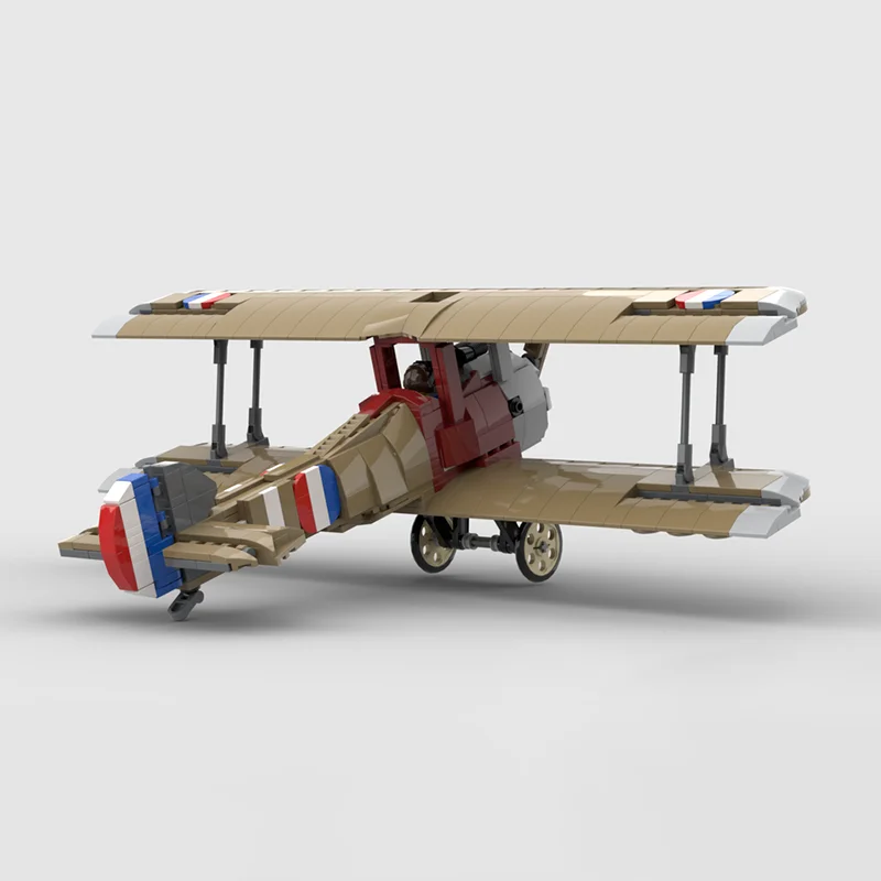 Kampfflugzeug Moc Bausteine Sopwith F1 Kamel Technologie Modulare Ziegel Modell Geschenke Weihnachten Spielzeug DIY Sets Montage!