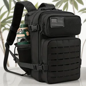 25L Tactical Backpack Outdoor Bag Fitness Backpack MOLLE Backpack Women's/Men's Hiking Survival Backpack Men's Dual Cup Holder