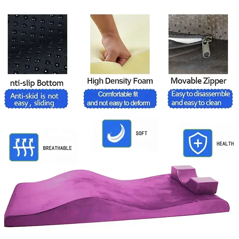 Materac Pianka do rzęs Spa Matees Łóżko kosmetyczne Zakrzywiony topper Salon kosmetyczny Anatomica Lash Materac Łóżko Fala Memory Foam Lash Topper