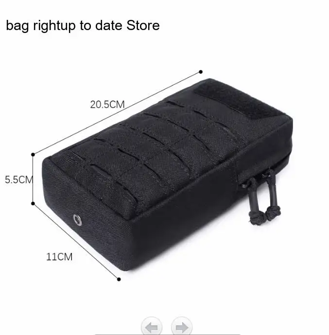 Black Pouch Compact Gadget Gear Bag Military Tool Waist Bag Pack