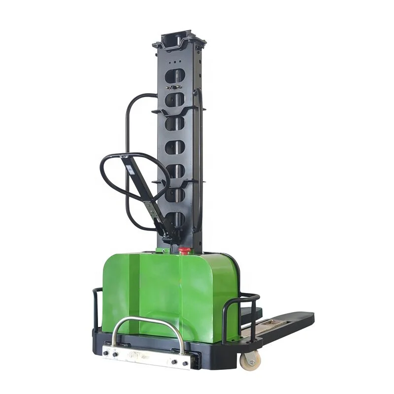 Factory Low Price Lift Pallet Semi Electric Self Loading Stacker
