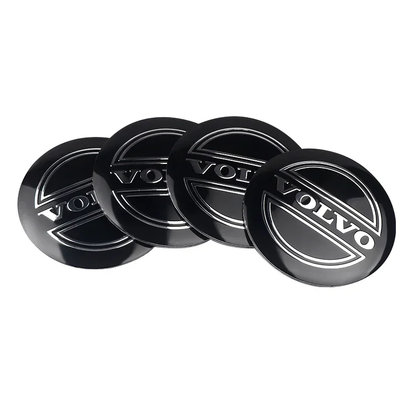 56mm 4pcs Aluminum Car Wheel Center Hub Cap Badge Sticker Accessories for Volvo V40 V50 S40 S80 XC60 S90 XC90 S60 XC40 C40 V90