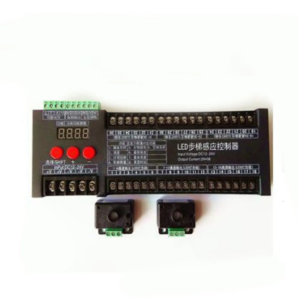 DT77 WS2811 Led Strip Lights 6-36 Channel Human Infrared Touch Multi-Function Induction Controller Staircase Lamp Running