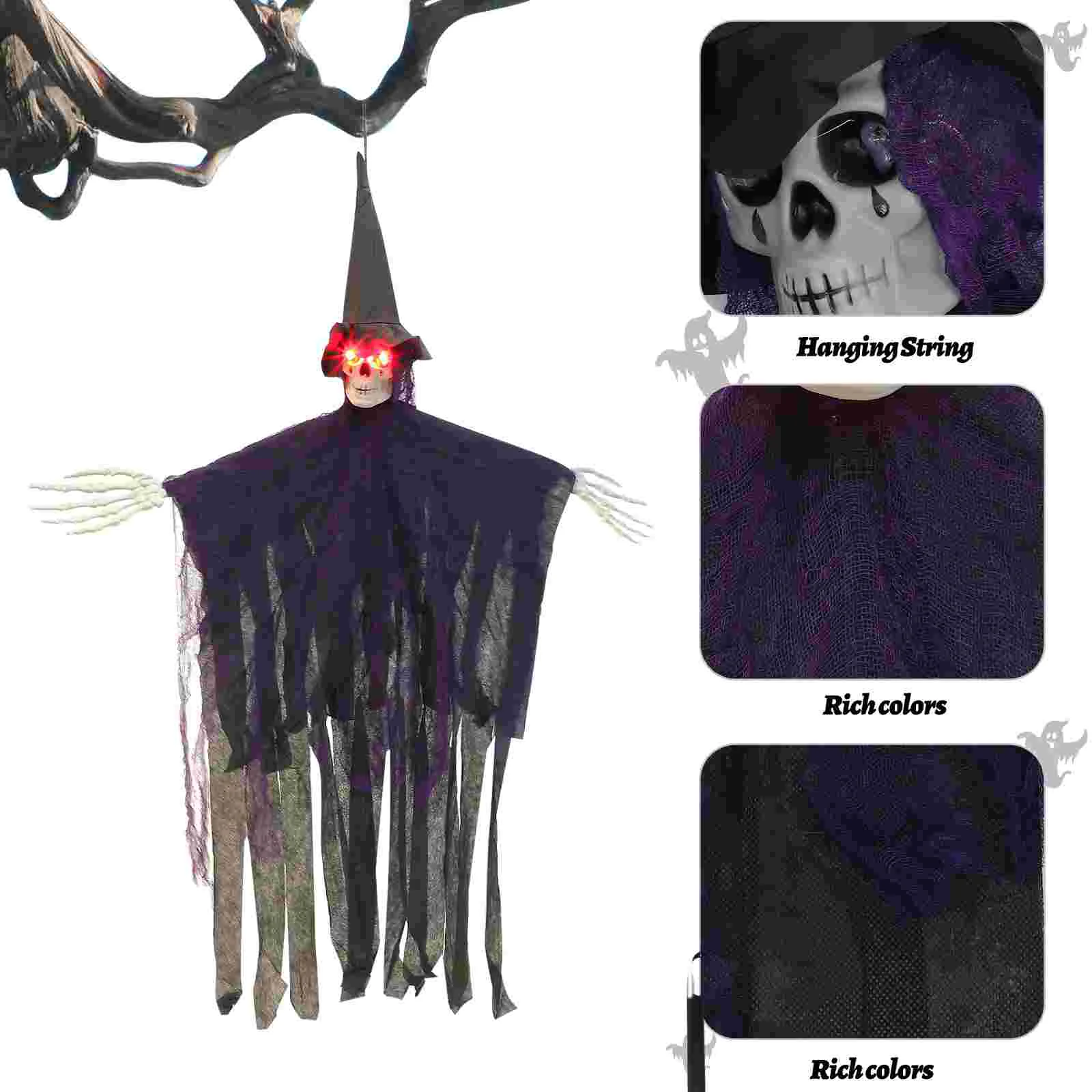 

Halloween Hanging Ghost Creepy Pendant Outdoor Decor Goblincore Room Decorations Party