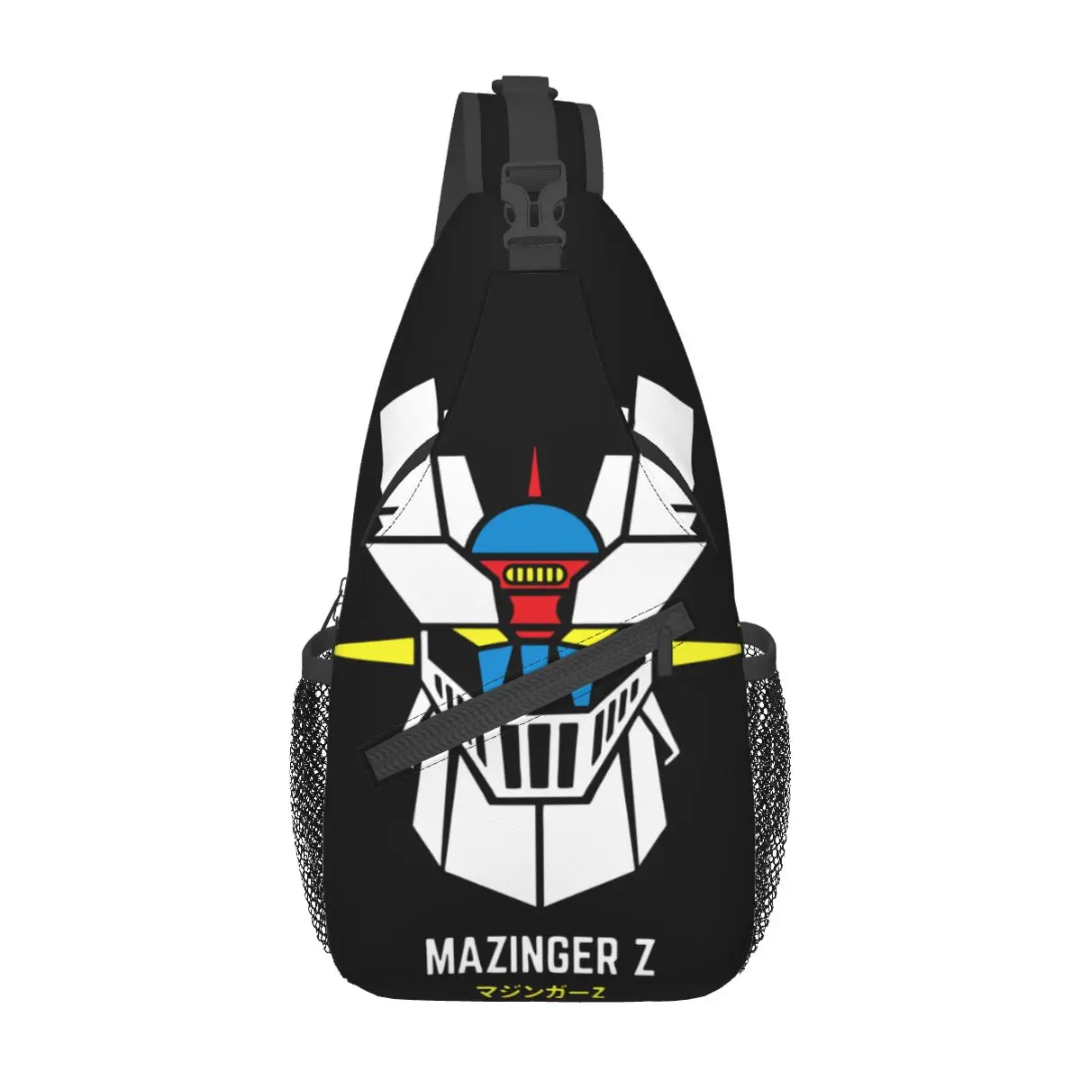 Actarus Mazinger Z Crossbody Sling Bag Cool Chest Bag Robot Grendizer Goldorak Shoulder Backpack Daypack Hiking Outdoor Camping