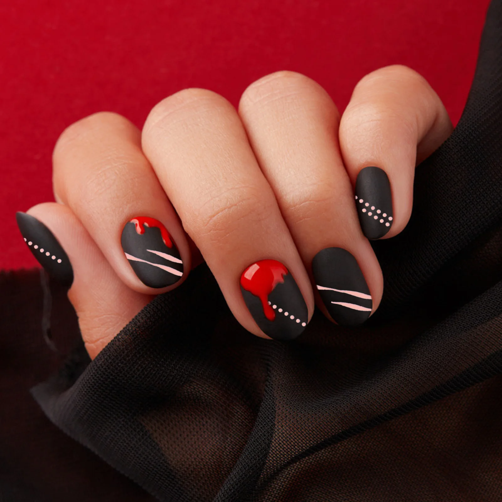 

6pcs Art Stickers Decals Line Design Adhesive Manicure Diy Metal Stripe Line Nail Sticker Decal For Women Nail Supplies