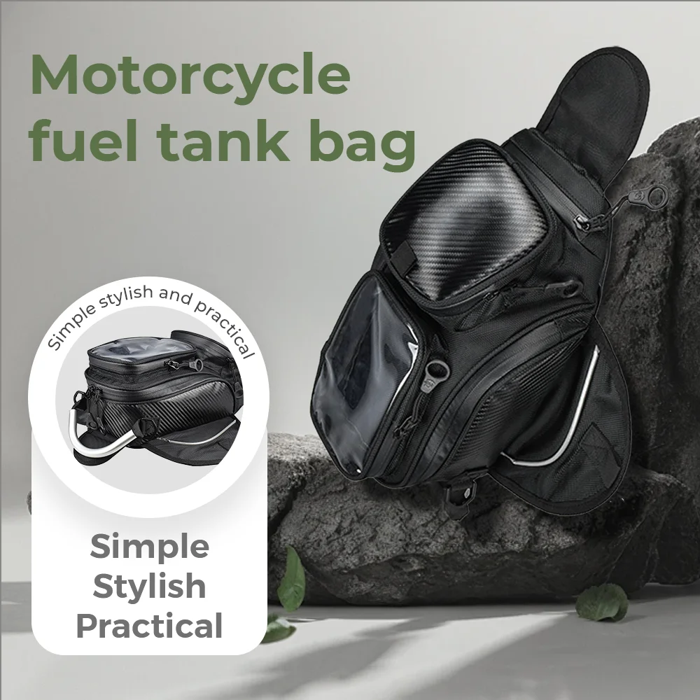 

Motorcycle Fuel Tank Bag Touchable Navigation Magnet bag Motorbike Dust Bag Motorcycle Rider Satchel Fanny Pack Equipment