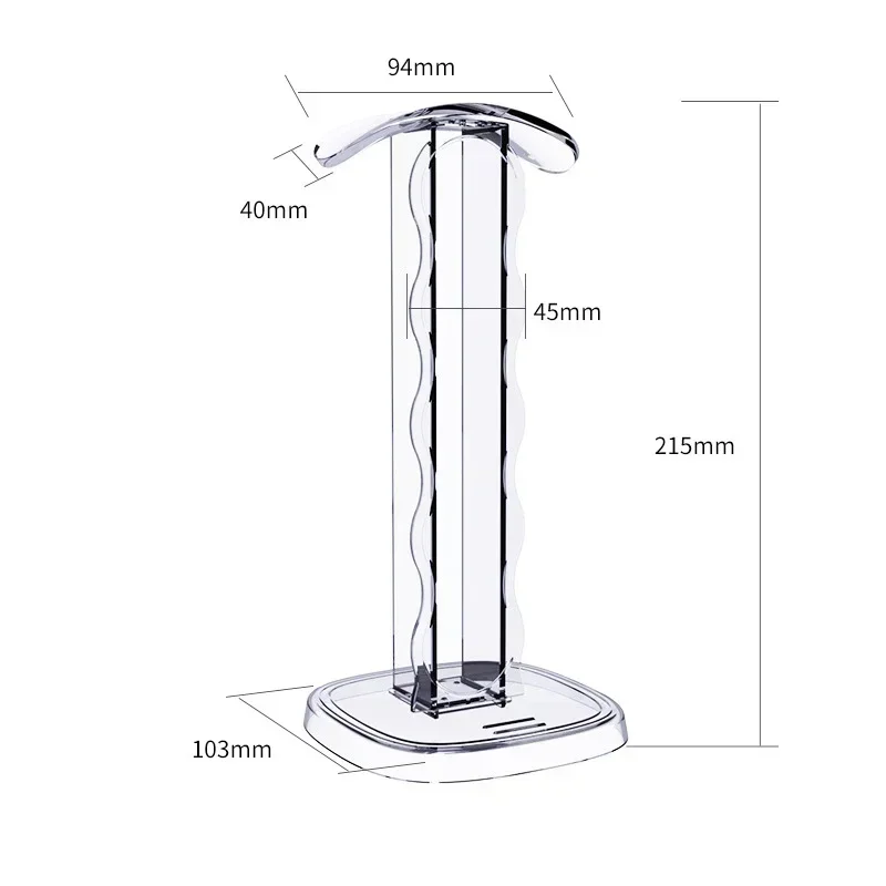 책상용 헤드셋 거치대, 나비 프린트, 책상 헤드폰 행어, 데스크탑 클리어 헤드폰 스탠드, 헤드폰 클램프 헤드셋