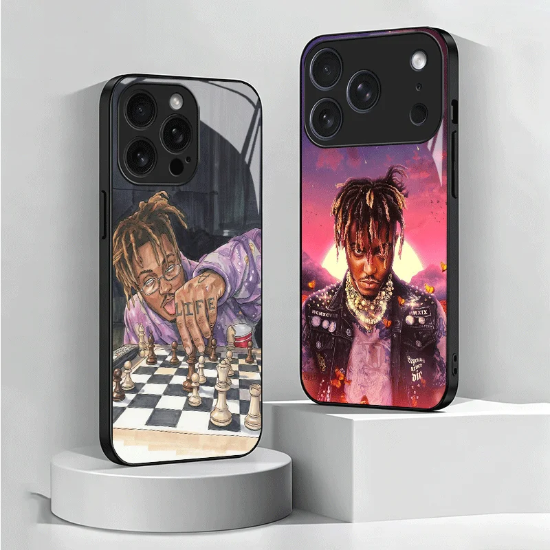 999 J-Juice W-WRLD Tempered Glass Phone Case for Samsung Galaxy A17 A16 A15 A14 A13 A57 A56 A55 A54 A53 A37 A36 A35 A34 A33 A26