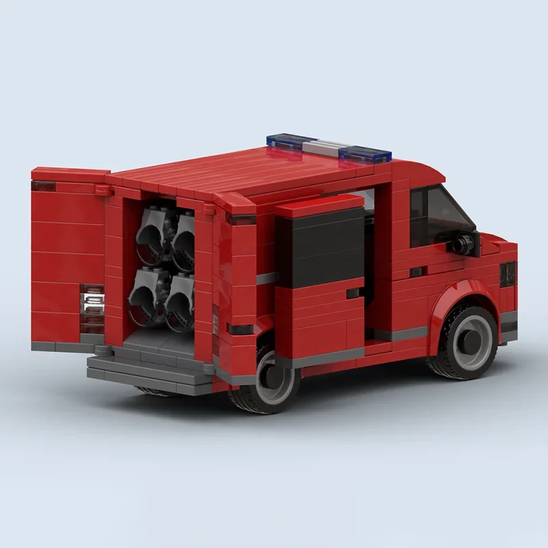 Moc اللبنات الهولندية إعادة تأهيل النار فان التكنولوجيا وحدات الطوب نموذج هدايا عيد الميلاد اللعب DIY مجموعات الجمعية!