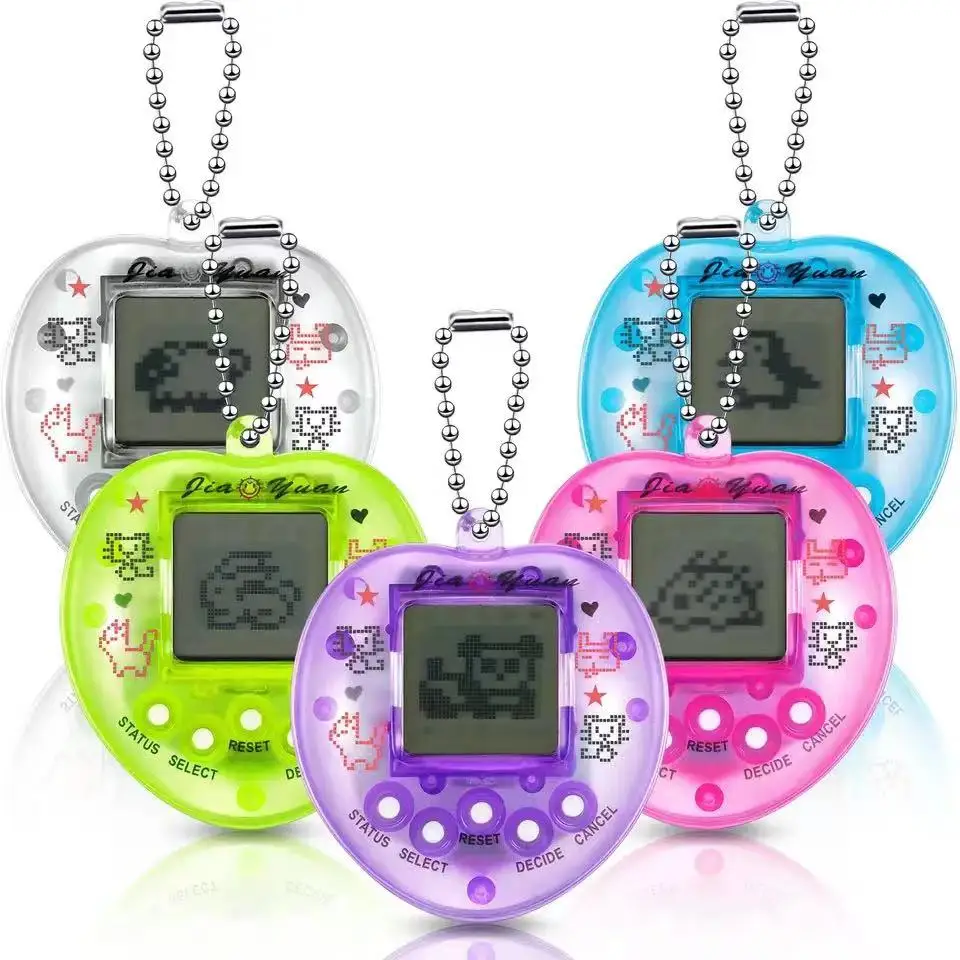 Heart Shape Electronic Pets Game Toys Virtual Tamagotchi Nostalgic Virtual Cyber Digital Animals Toys For Kids Christmas Gifts