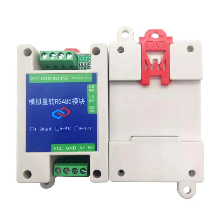 아날로그 수집 모듈, 넓은 전압 AD 고정밀, 20mA 5V 10V-RS485 송신기, Modbus