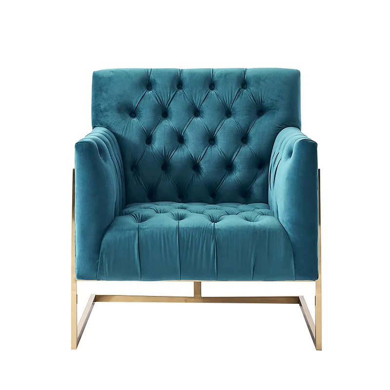 

Nordic light luxury sofa chair, coffee shop leisure chair