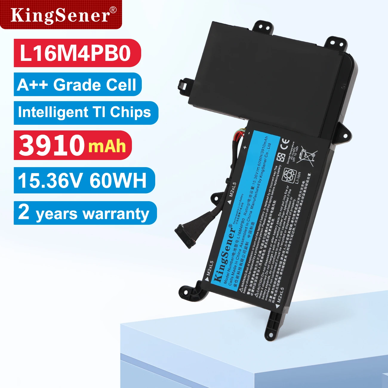 KingSener L16M4PB0 بطارية الكمبيوتر المحمول لينوفو الفيلق Y720-15IKB سلسلة 80Y40003CD 5B10M33724 L16S4TB0 5B10M33723 15.36V 60WH