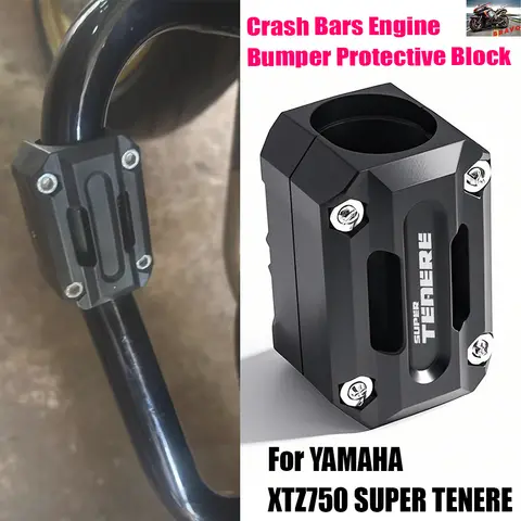 YAMAHA XTZ750 SUPER TENERE XTZ 750 엔진 가드 크래시 바 오토바이 액세서리 엔진 범퍼 보호 블록 로고