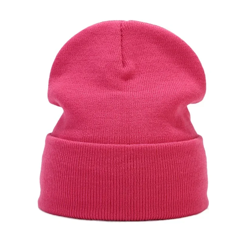 Unisex Knitted Beanie Women‘s Hat Winter Autumn Thicken Warm Skullies Beanies Casual Bonnet Hat Girls Men Beanie Female Cap