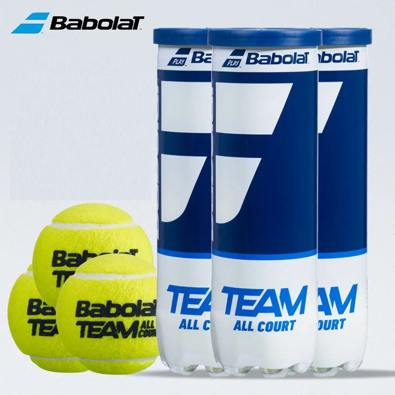 

Original BABOLAT Tennis Ball TEAM ALL COURT Professional Training Competition Tennis Balls 3pcs 1 Tube Felt Rubber Tenis Balls