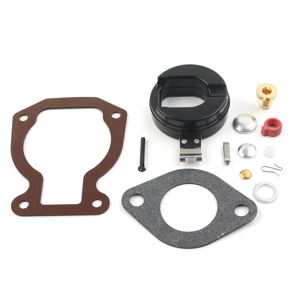 Motorcycle Carburetor Carb Kit w/ Float For Johnson Evinrude 9.9 HP 15 HP 1974-1988 398453 398452 391305 439072 391937