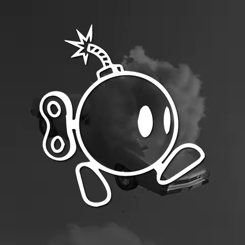 Cartoon bomber,cute &amp; funny Stickers for cars trucks motorcycles and laptops