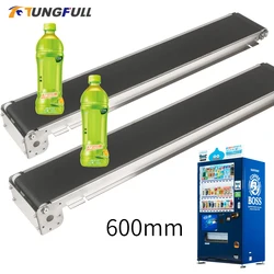 Mini Belt Conveyor Machine 600mm Conveyor Belt Machine PU Belt Vending Machine DC 24V Cargo Channel Track Cargo Lane