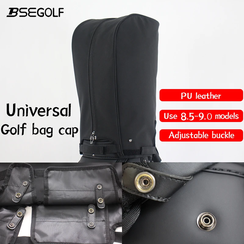 Golf Accessories, Golf Bag Proof Dust Cover, Golf Bag Cap, PU Leather Material
