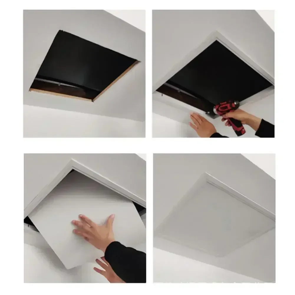 Inspection Port White Access Panel Door Plastic Removable Opening Flap Cover Plate ABS Access Hatch Cover Doors Wall Ceiling