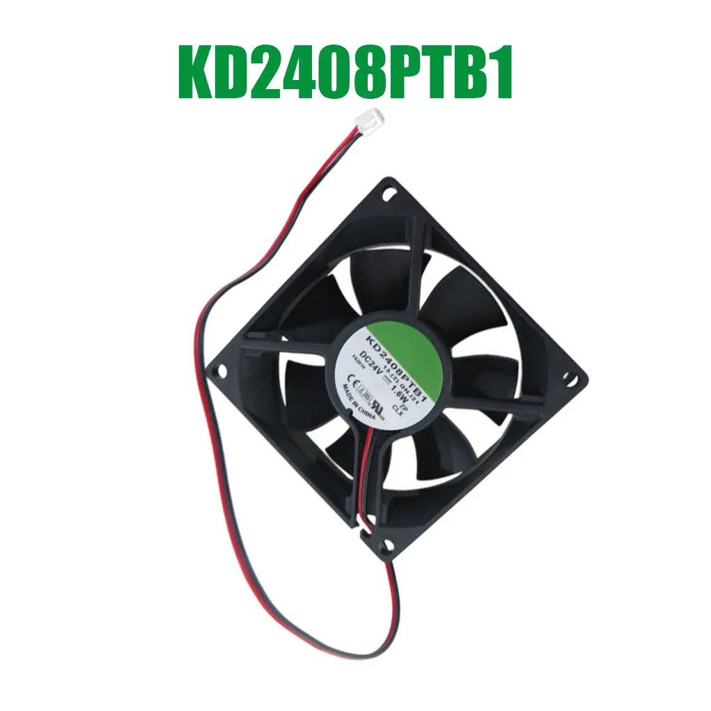 For SUNON KD2408PTB1 13.(2).GN.I21 DC24V 1.6W 2PIN 2Lines Cooling Fan