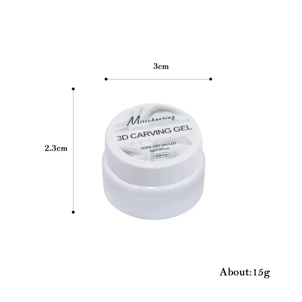 New DIY Nail Art Gel Nail Polish 5ml Non Stick Nail Styling Adhesive Hard Gel Long Lasting Nail Glitter