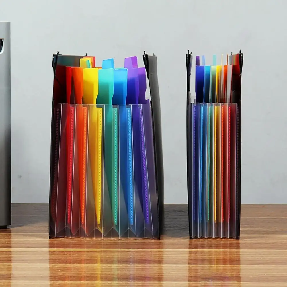 A4 Expandindo Pasta De Arquivo Pendurado, Grande Capacidade, Organizador De Arquivo, Armazenamento De Documentos, Titular, Desktop, Material De Escritório