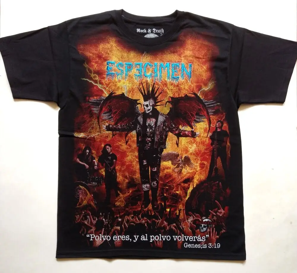 ESPECIMEN T-Shirt RARE Embroidered Logo Mexico Punk Transmetal Garrobos Leprosy