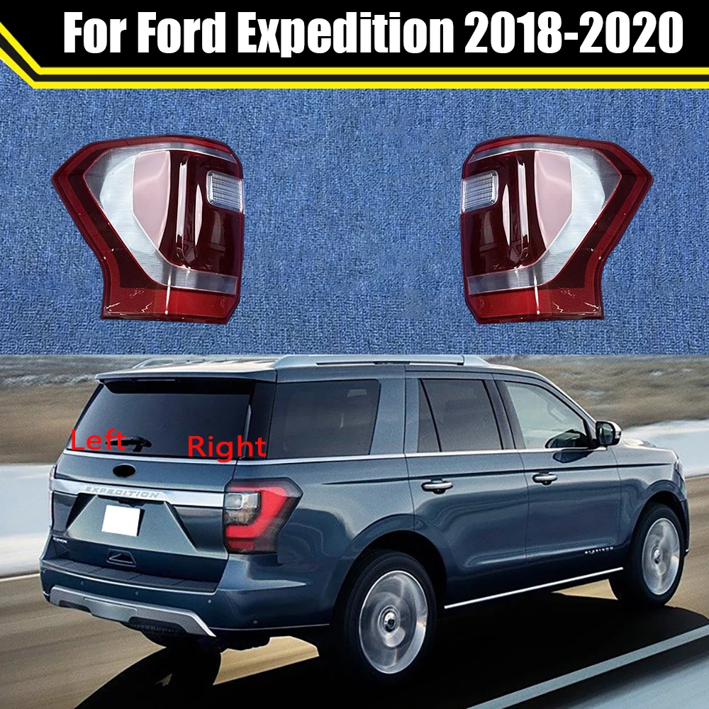 For Ford Expedition 2018 2019 2020 Auto Tail Lamp Light Case Car Rear Taillight Cover Lampshade Lampcover Caps Taillamp Shell