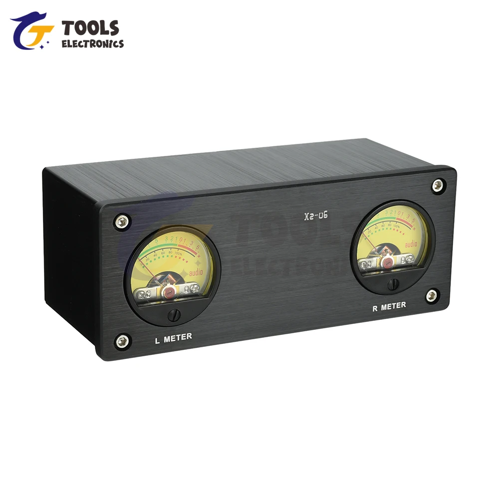 DC 5V XZ-U6 Audio VU Meter Signal Level Meter with 3.5mm & RCA