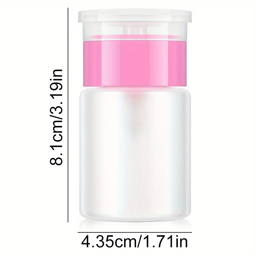 60 ml lege pers nail art fles pompdispenser plastic polish draagbare make-up remover reiniger aceton fles manicure tool