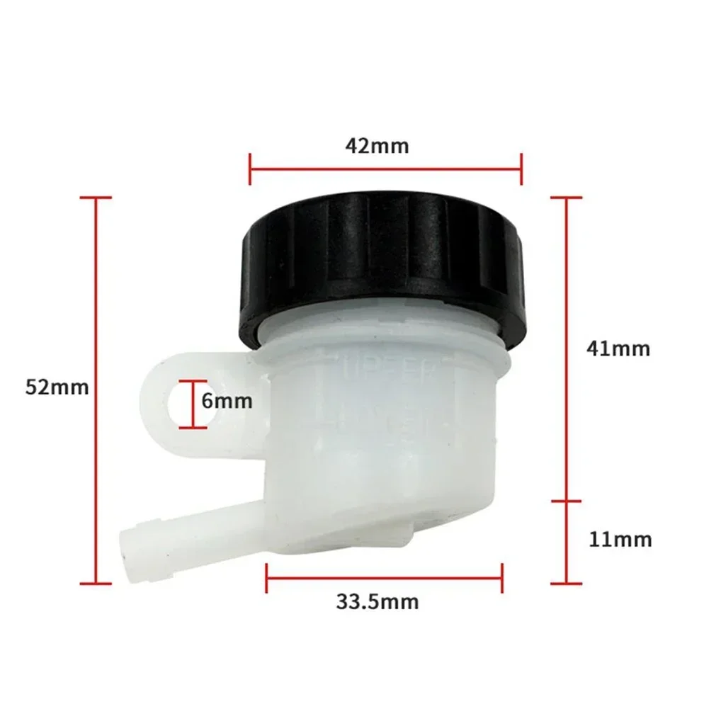 Tank Oil Cup Replacement Reservoir Accessories Master Cylinder Motorcycle Oblique Mouth Rear Brake 1pcs 35*40mm