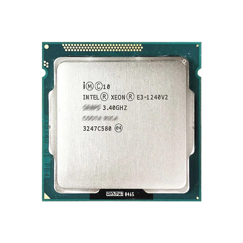 معالج Intel Xeon E3-1240V2 مستعمل E3 1240 V2 3.4 جيجا هرتز رباعي النواة 8 متر 69 واط LGA 1155