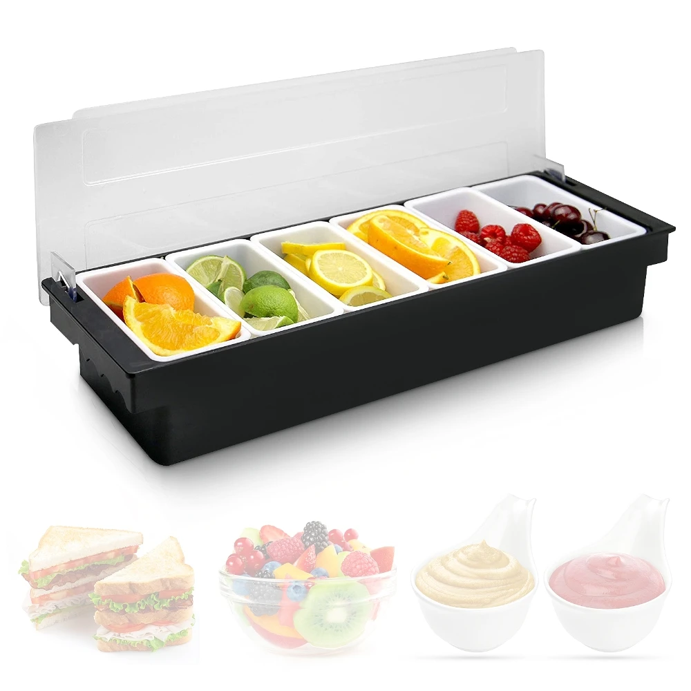 

Storage Box Ice Serving Tray Seasoning Case Multipurpose Household Accessories Bar Utensils Fruit Container Kitchen Supplies