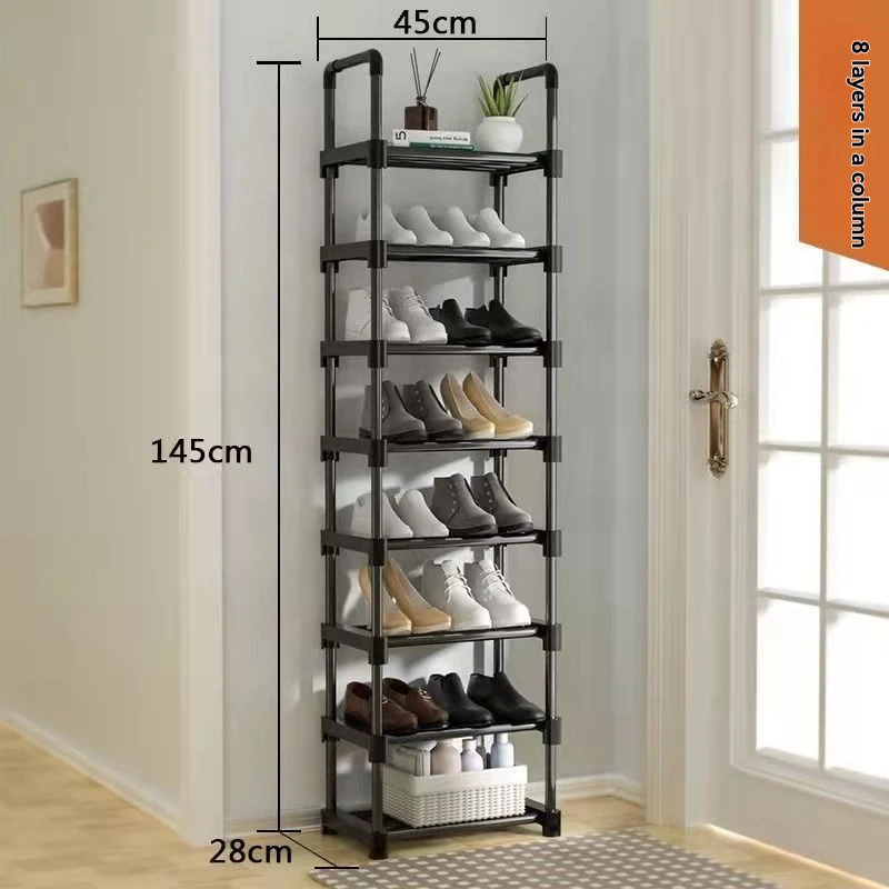 

Practical Household Shoe Rack Organizer Adjustable Shelf Durable Black Rack Multi-Layer Shoe Cabinet Entrance Storage Rackpromot