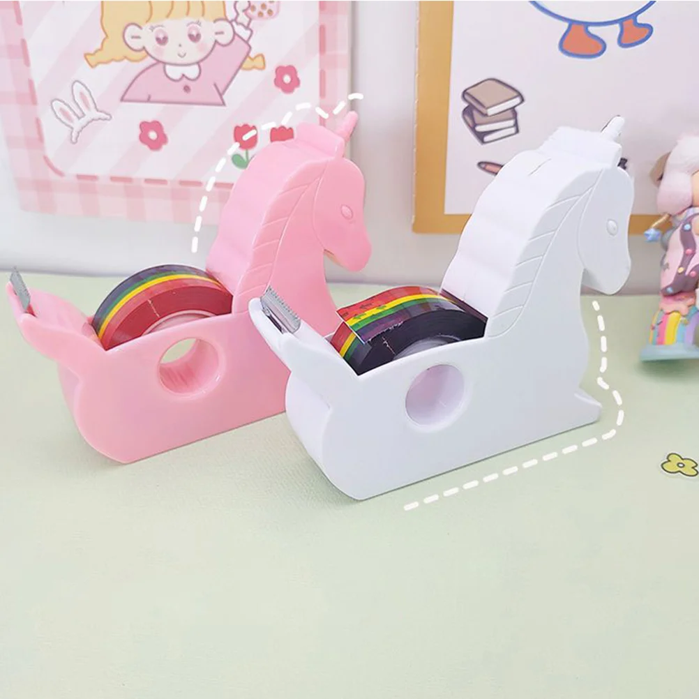 Office Tape Shape Holder Practical Dispenser Stainless Steel Kawaii School Supplies