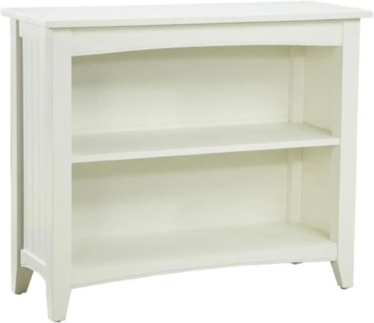 Shaker Cottage, librería marfil, dos estantes