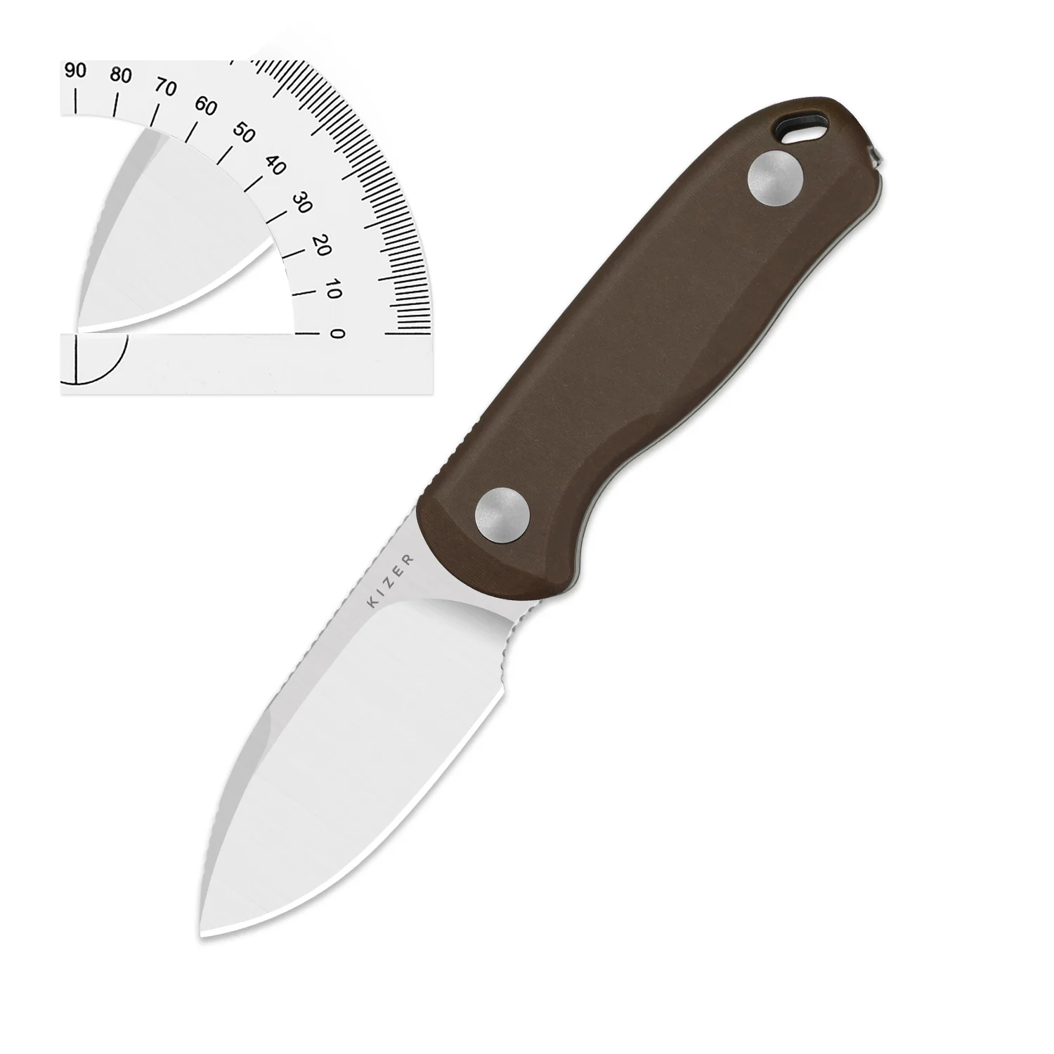 Kizer شفرة مثبتة سكين قطرة الدب فيكس 1092/1093/1094 G10/ميكارتا/ألياف الكربون مقبض AEB-L/S45VN/14C28N/M390 شفرة EDC السكاكين