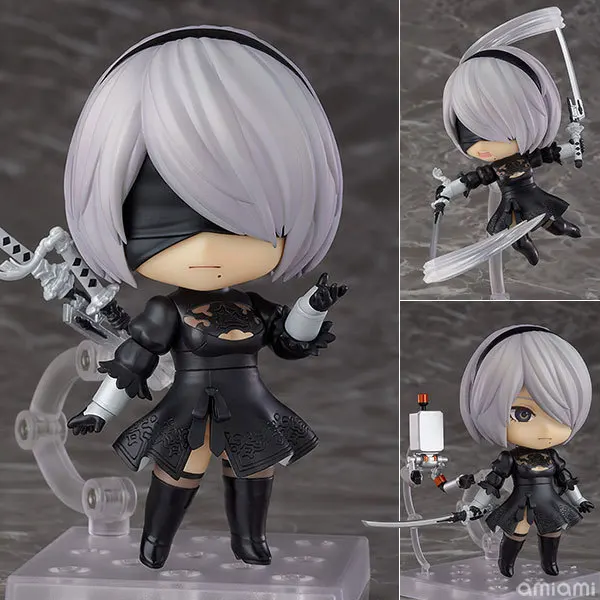 10cm NieR Automata YoRHa No. 2 Type B 2b 1475# 1475 Action figure toys collection doll Christmas gift with box