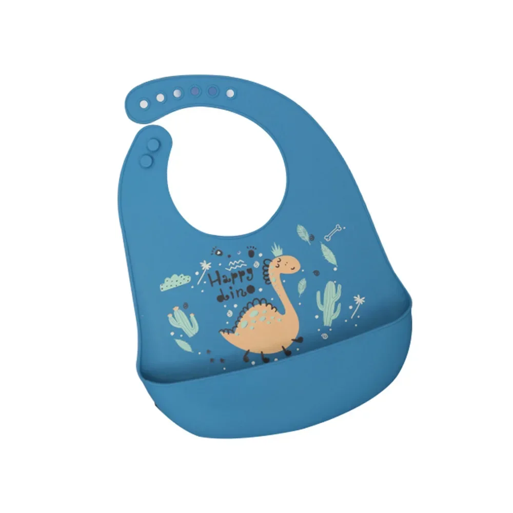 

Детские нагрудники, водонепроницаемые Силиконовые Слюнявчики для кормления ребенка, нагрудники для новорожденных с регулируемыми рисунками из мультфильмов, разные стили