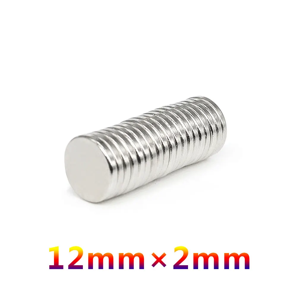 10/20/50/100/150/200PCS 12x2mm N35 Disc Rare Earth Neodymium Magnet 12*2 mm Round Permanent Magnet 12x2 Strong Powerful Magnets