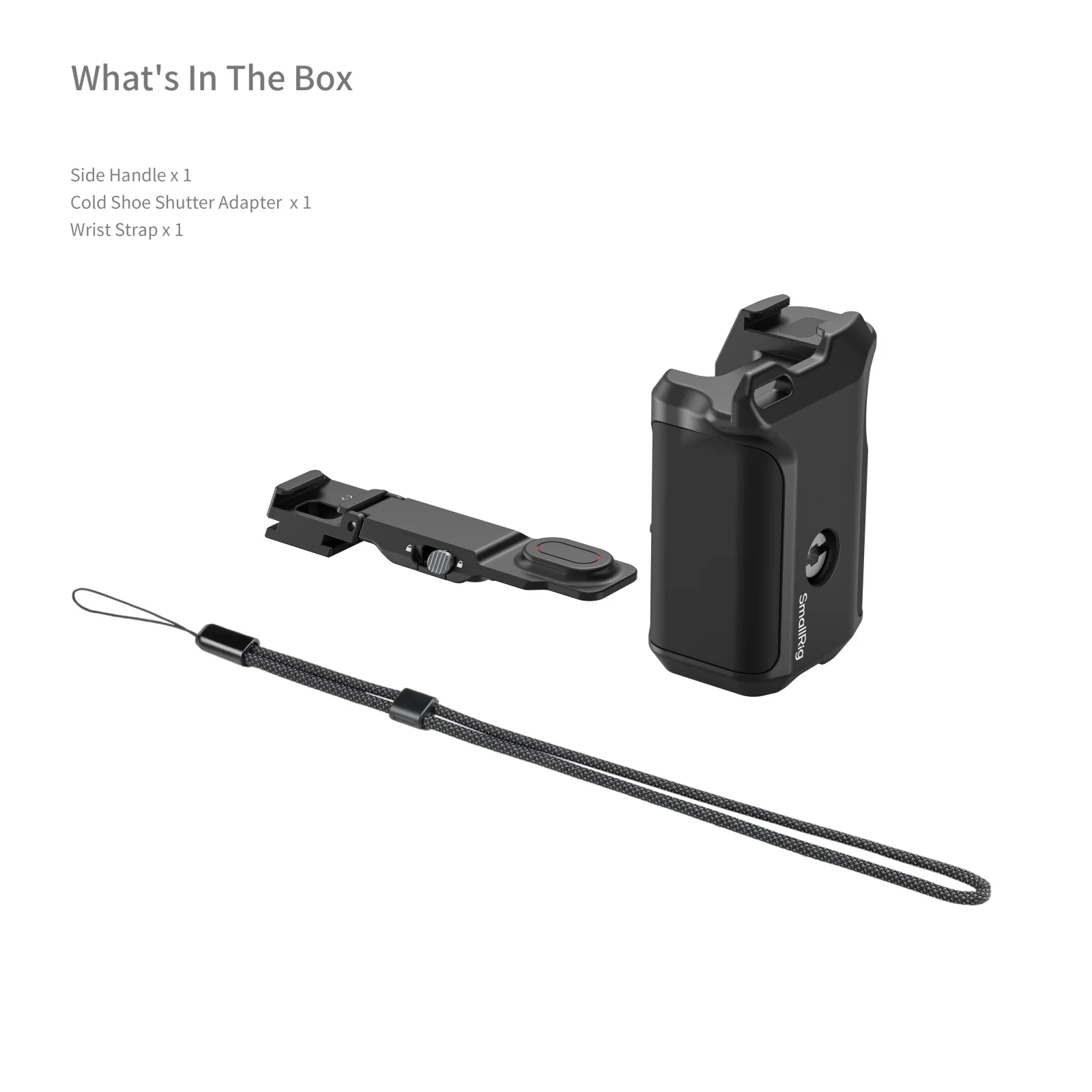 SmallRig-handgreep voor SmallRig-kooien (ID 5888, 5887) voor DJI Osmo Action 6 met Cold Shoe-adapter Opvouwbare sluiterknop -6259