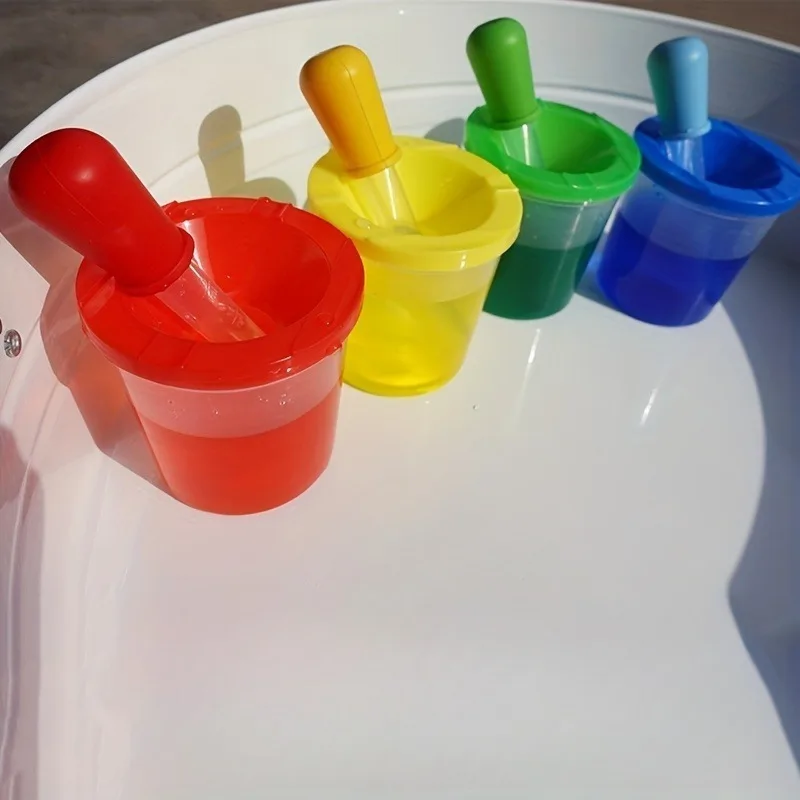 Children Play with Water Sensory Teaching Aids Pigment Dropper Science Game Teaching Aids Open Materials Fine Movements