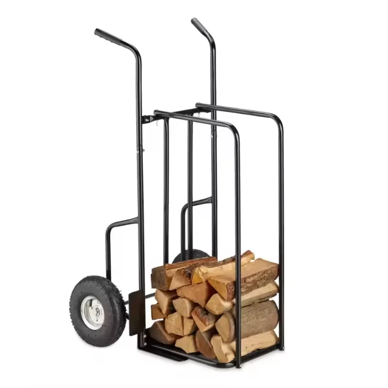 Wagon Garden Cart Extendable Firewood Rack Garden Trolley