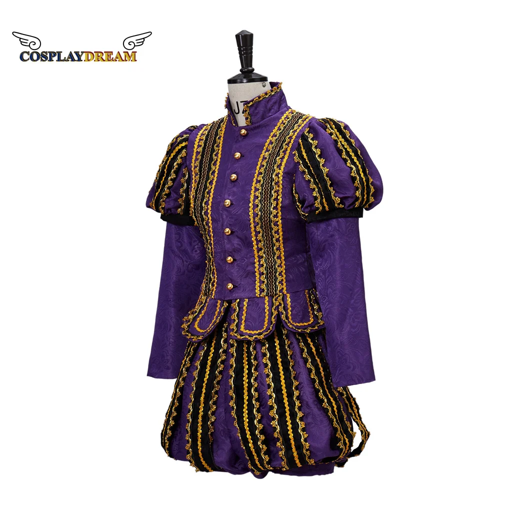 Adult Men's Medieval Tudor Elizabethan Men Costume Henry VIII Outfits Men's Tudor King Uniform Set Cosplay Top Pants Set